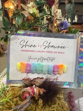 Handmade Multicolor mixed w/ clear & Smokey white for marbled look NWT 5/$35
